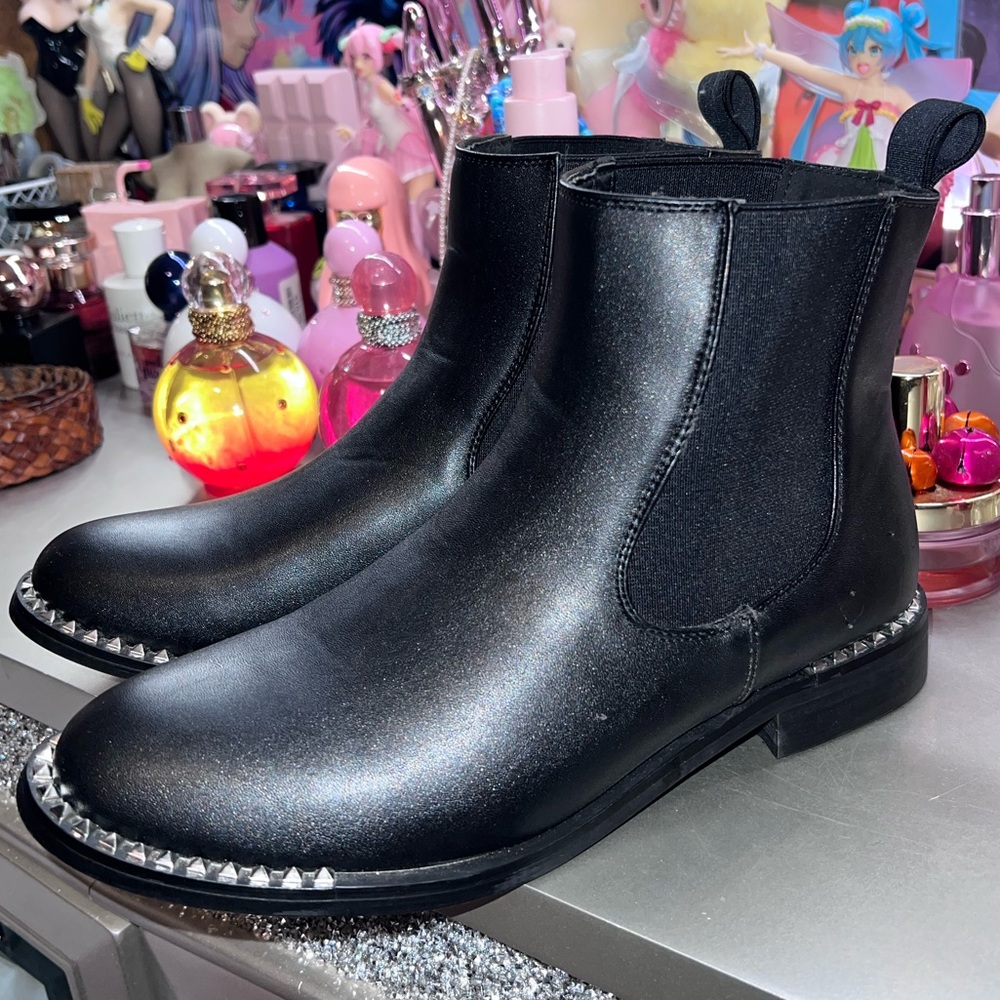 Koi Black Studded Ankle Boots
